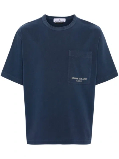 Stone Island Navy T-shirt Navy In Blue