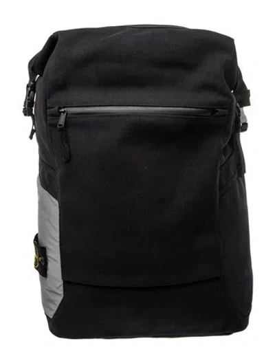 Pre-owned Stone Island Nylon Backpack In Black