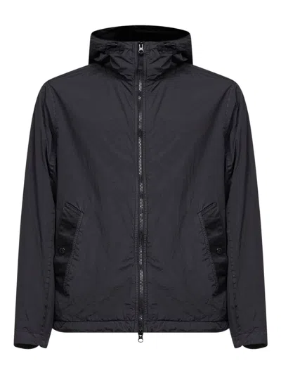 Stone Island Nylon Blouson Jacket In Black