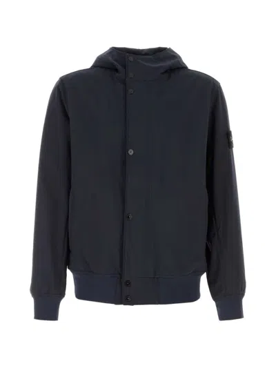 Stone Island Nylon Blouson Jacket In Black