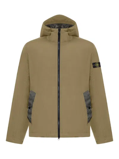 Stone Island Nylon Blouson Jacket In Green
