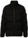 Stone Island Nylon Down Jacket In Black