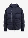 Stone Island Nylon Down Jacket In Blue