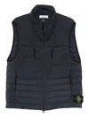 Stone Island Lightweight Sleeveless Padded Vest Pockets In Animal Print