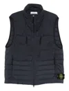 Stone Island Lightweight Sleeveless Padded Vest Pockets In Black