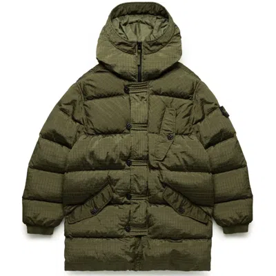 Stone Island Nylon Men's Jacket In Green