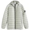 Stone Island Gray 40324 Loom Woven Chambers Down Jacket In Grey