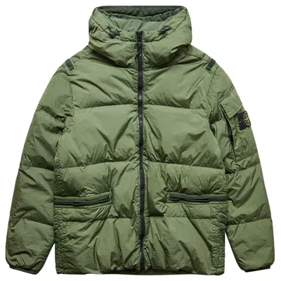 Stone Island Nylon Men Men's Jacket In Green
