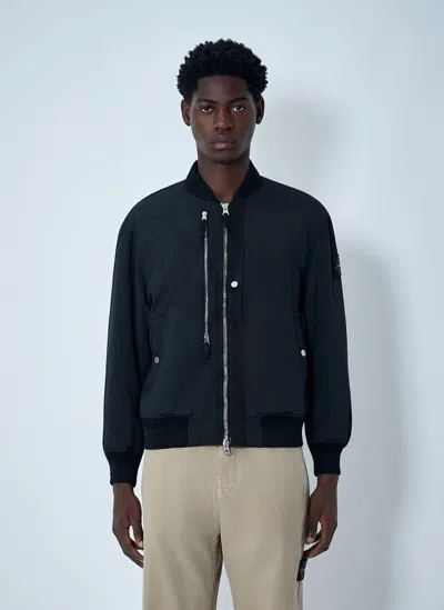 Stone Island Nylon Metal Bomber Jacket In Blue