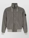 Stone Island Grey Solid Logo Jacket In Gray