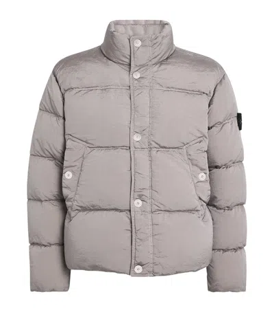 Stone Island Nylon Metal Down Jacket In Pink