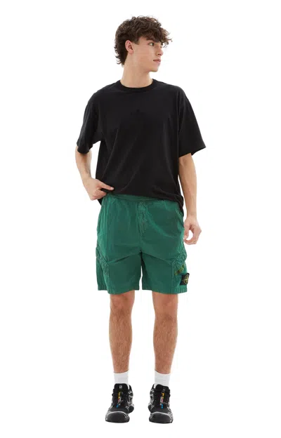 Stone Island Nylon Metal In Econyl® Regenerated Nylon Bermuda Shorts In Green