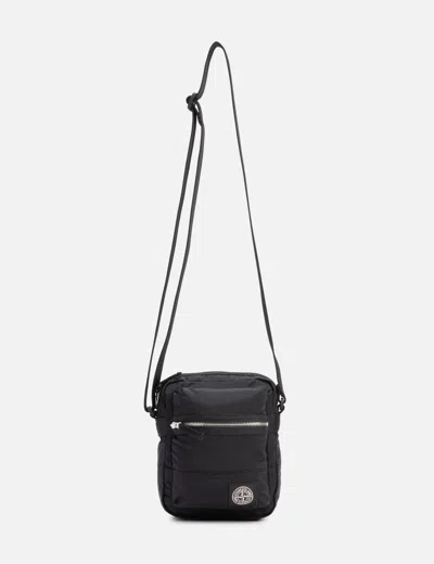Stone Island Nylon Metal Econyl® Pouch Bag In Black