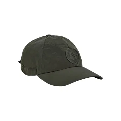 Pre-owned Stone Island Nylon Metal In Econyl Baseball Cap 'musk Green' | Men's Size Xl