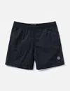 Stone Island Elastic Waist Swimming Shorts In Blue
