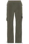 Stone Island Nylon Metal Pant In Military Green