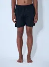 Stone Island Swim Trunks Slim Compass Patch In Black