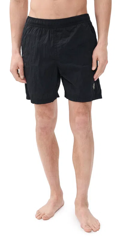 Stone Island Nylon Swimming Shorts Featuring Back Pocket In Blue