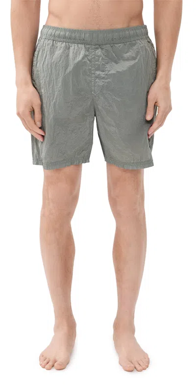 Stone Island Nylon Metal Swim Shorts 5.5 Pearl Grey In Gray