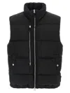 Stone Island Down Vest With Anti-drop And Dual Zip Pockets In Black