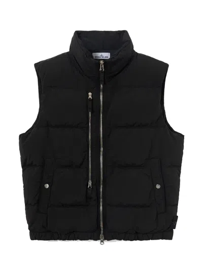 Stone Island Nylon Metal Vest In Black