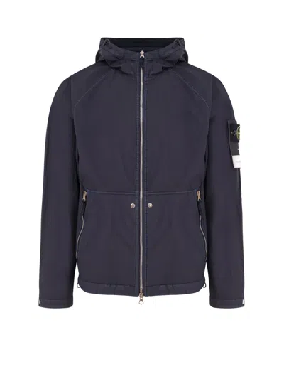 Stone Island Nylon Metal Watro Jacket In Blue