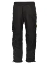Stone Island Black Garment-dyed Sweatpants In Black