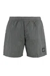 Stone Island Econyl Shorts In Gray