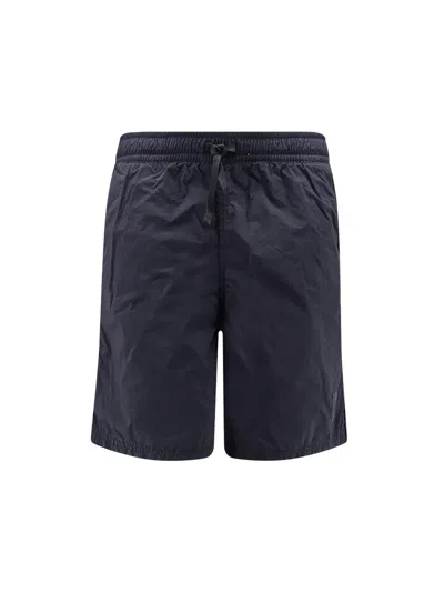 Stone Island Nylon Swim Trunks In Burgundy