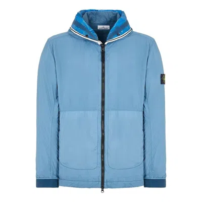 Stone Island Nylon-tc Hooded Jacket 'blue'