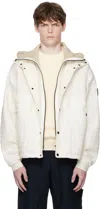 Stone Island Off-white 4100023 Crinkled Reps Ny Quilted-tc Jacket In White