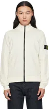 Stone Island Off-white 5100062 Stretch Rws Wool Sweatshirt In Neutral