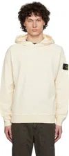 Stone Island Cotton Hoodie In V0193 Ivory
