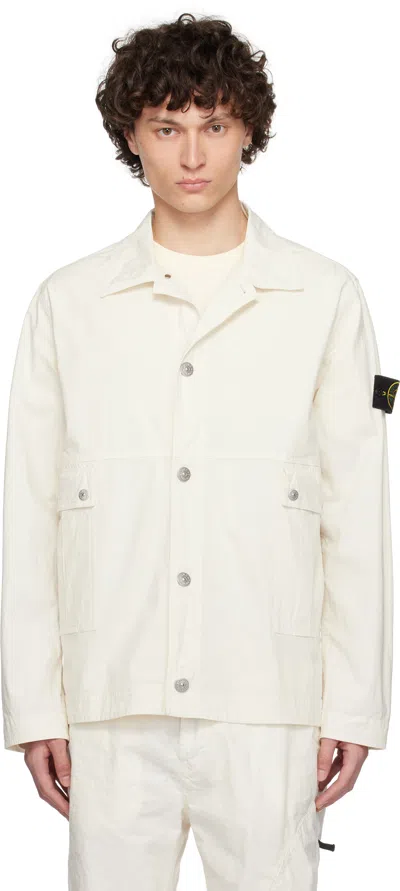 Stone Island Off-white Mil-spec Stretch Ripstop-tc Jacket