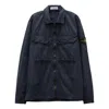Stone Island Old Effect Overshirt 'navy Blue'