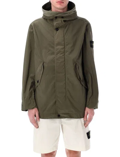 STONE ISLAND OLIVE LIGHTWEIGHT PARKA