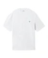 Stone Island Short-sleeved Crew Neck T-shirt With Subtle Emblem Patch In White