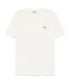 Stone Island T-shirt Mit Kompass-applikation In White