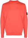 Stone Island Men's Sunset Orange Wool Jumper Sweater In Orange