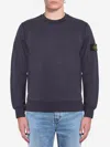 Stone Island Cotton Sweatshirt In Blue