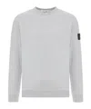 Stone Island Sweatshirt With Detachable Patch In Gray