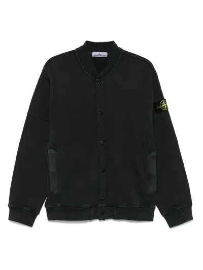 STONE ISLAND ORGANIC-COTTON FLEECE SWEATSHIRT