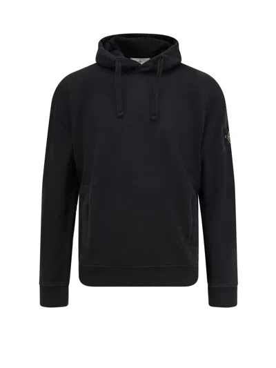 STONE ISLAND ORGANIC COTTON HOODED SWEATSHIRT