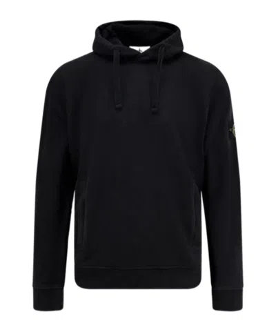 STONE ISLAND ORGANIC COTTON HOODED SWEATSHIRT