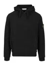 Stone Island Oversized Hoodie With Raglan Sleeves In Black