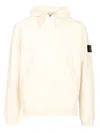 Stone Island Brushed Organic Cotton Fleece Hoodie Clothing In Neutral