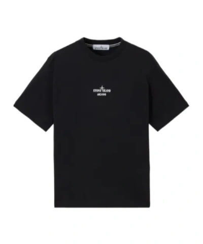 Stone Island Organic-cotton Jersey T-shirt In Blue