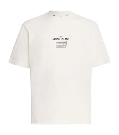 STONE ISLAND ORGANIC COTTON LOGO T-SHIRT
