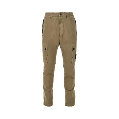 Stone Island 3100034 Mens Pants Side And Back Pockets In Green