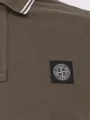 Stone Island Organic Cotton Polo Shirt In Gray